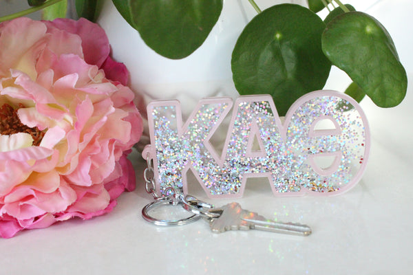 Alpha Delta Pi Glitter Sorority Keychain – SororityShop