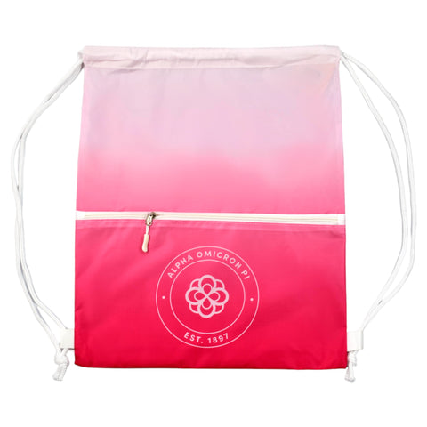 Sorority Drawstring Backpacks, Ombre Color Design