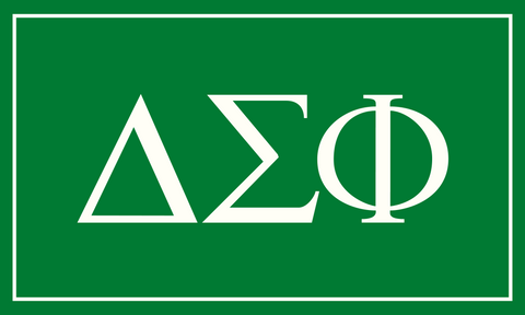 Fraternity Greek Letters Flag, Two-Color Design