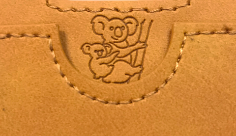 Leather Style Koala Pouch