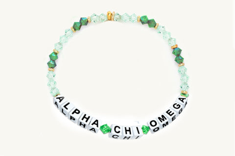 Bracelet - Beaded Sorority Name Design