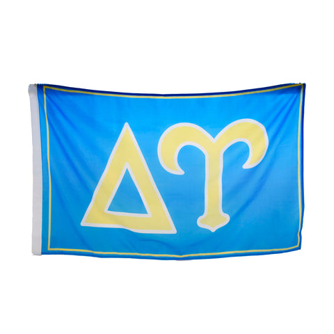 Delta Upsilon Fraternity Greek Letters Flag, Two-Color Design