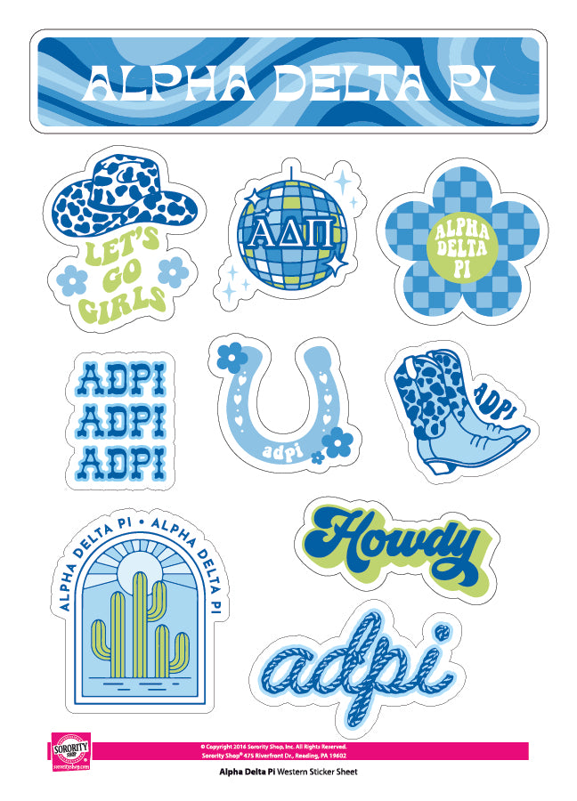 Adpi Sorority Stickers for Sale