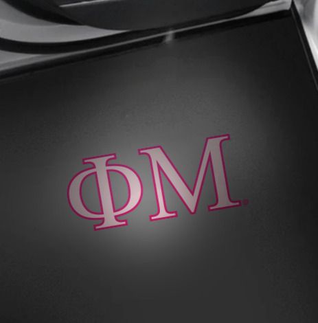 Phi Mu Car Door LED Projector Lights-2 pk