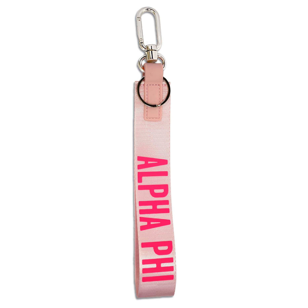 Alpha Phi Keychain- Hands-Free Wristlet Lanyard Style