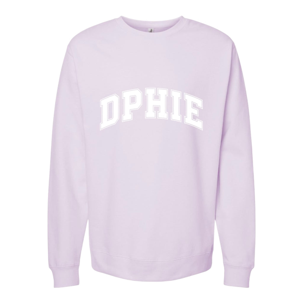 Delta Phi Epsilon Sweatshirt- Crewneck Varsity Letters Design