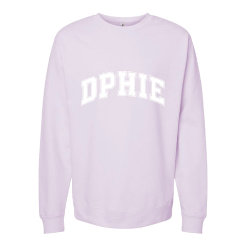 Delta Phi Epsilon Sweatshirt- Crewneck Varsity Letters Design