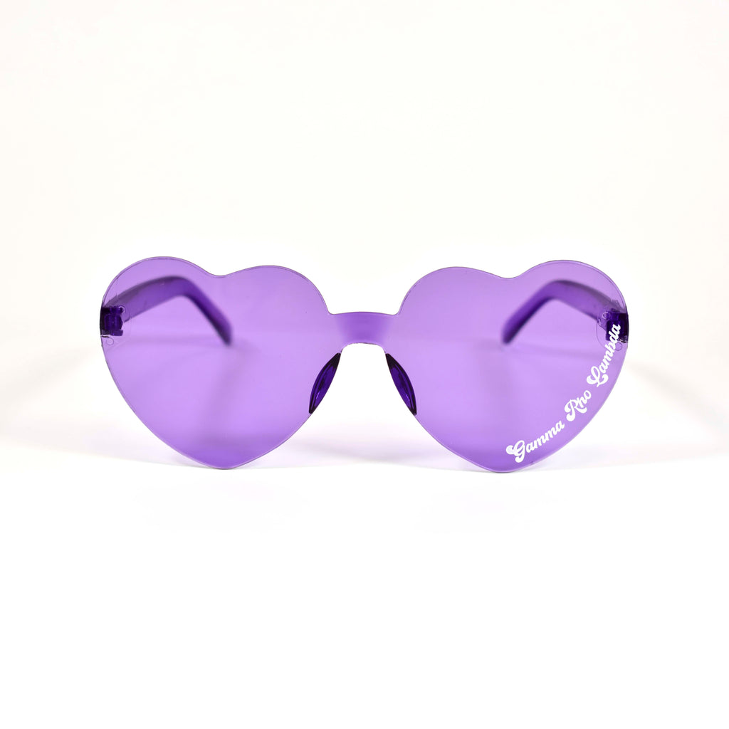 Gamma Rho Lambda Sunglasses - Heart Shaped