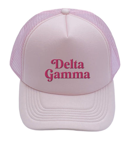 Delta Gamma Baseball Cap, Mesh Trucker-Style Hat