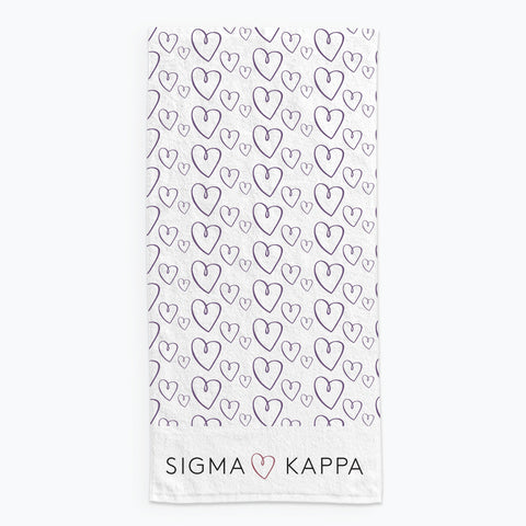 Sigma Kappa Beach Towel- Lightweight Brand Design