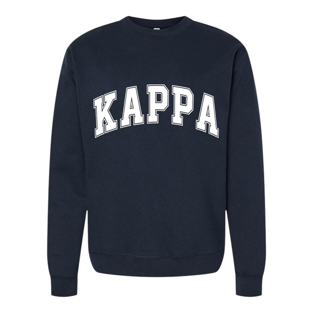 Kappa Kappa Gamma Sweatshirt- Crewneck Varsity Letters Design