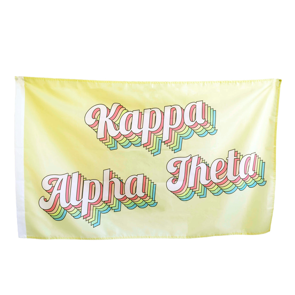 Kappa Alpha Theta Retro Flag