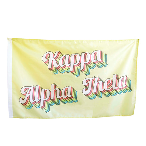 Kappa Alpha Theta Retro Flag