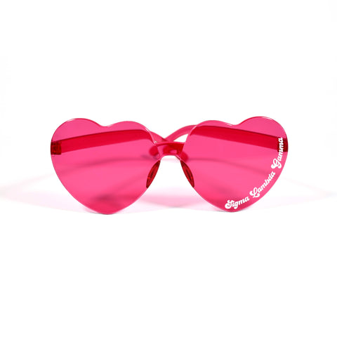 Sigma Lambda Gamma Sunglasses - Heart Shaped