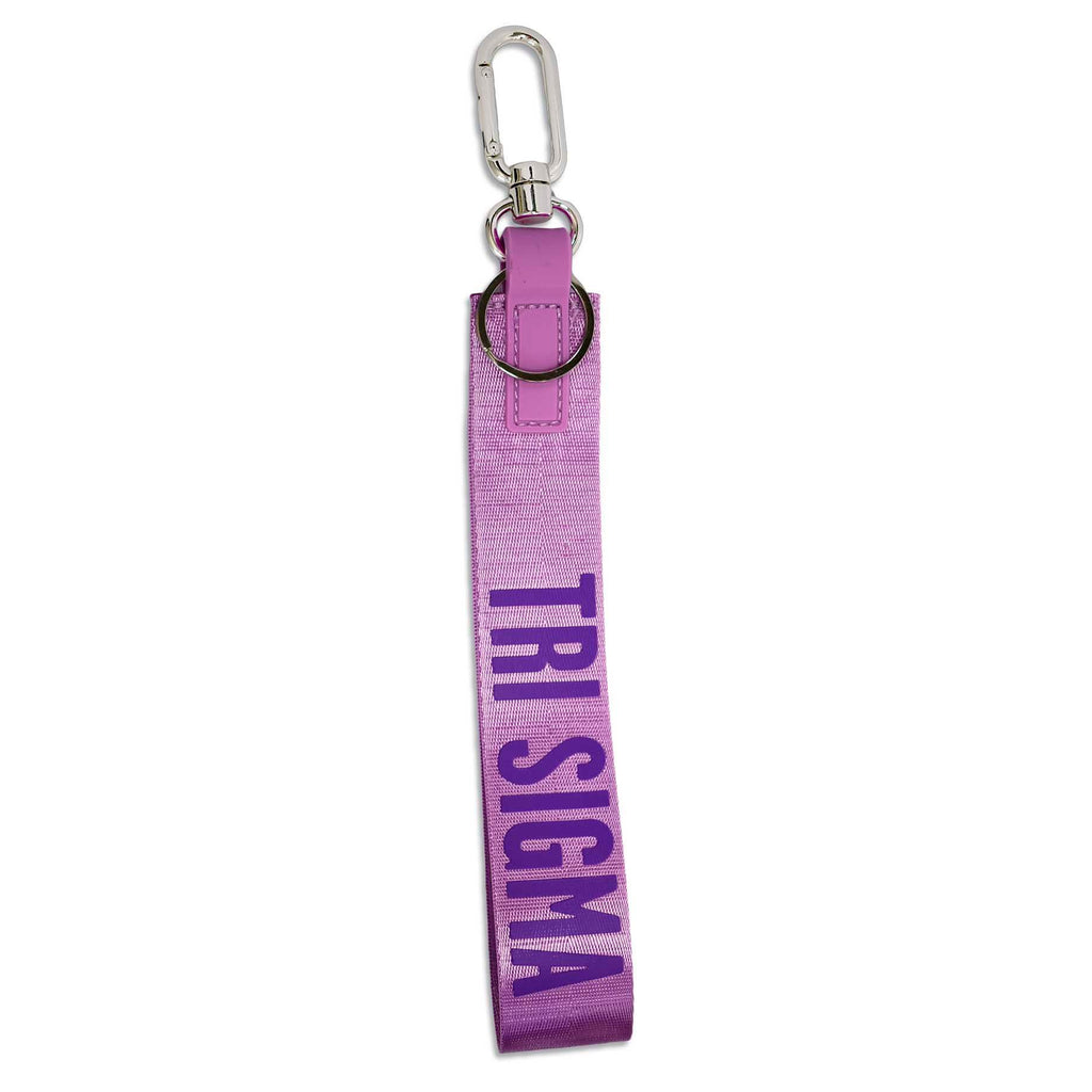 Sigma Sigma Sigma Keychain- Hands-Free Wristlet Lanyard Style