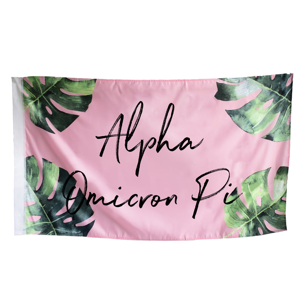 Alpha Omicron Pi Tropical Flag