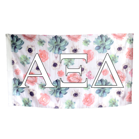 Alpha Xi Delta Succulent Flag