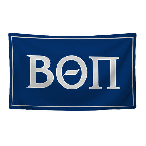 Beta Theta Pi Fraternity Greek Letters Flag, Two-Color Design