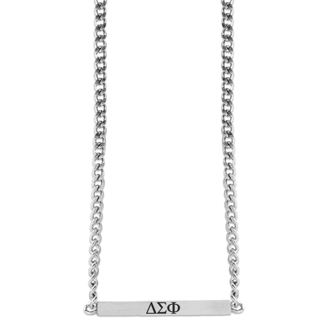 Delta Sigma Phi Fraternity Necklace- Greek Letters Pendant