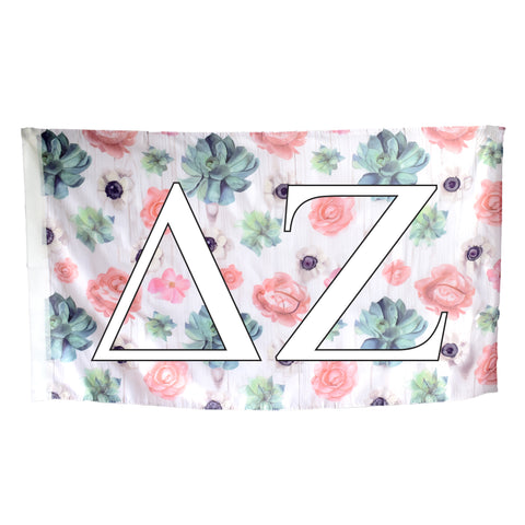 Delta Zeta Succulent Flag