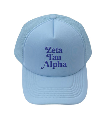 Zeta Tau Alpha Baseball Cap, Mesh Trucker-Style Hat