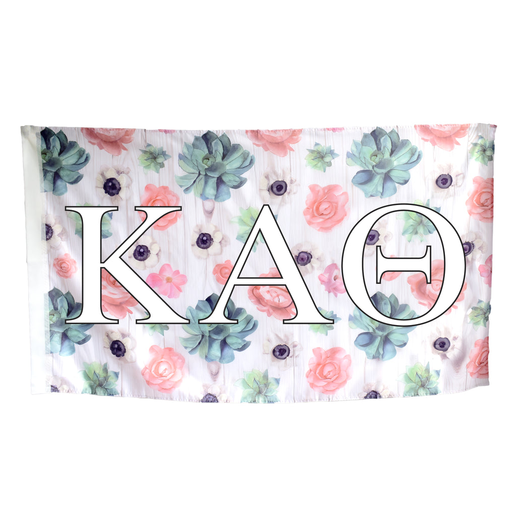 Kappa Alpha Theta Succulent Flag