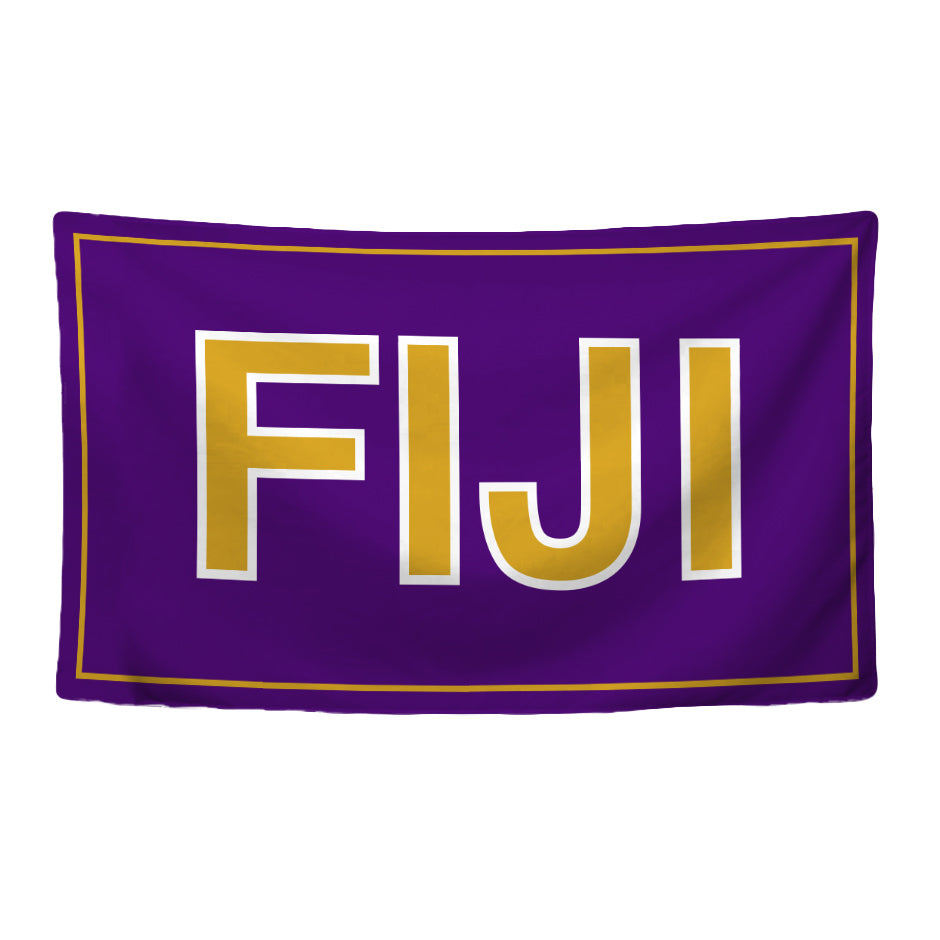 Phi Gamma Delta Fraternity Greek Letters Flag, Two-Color Design