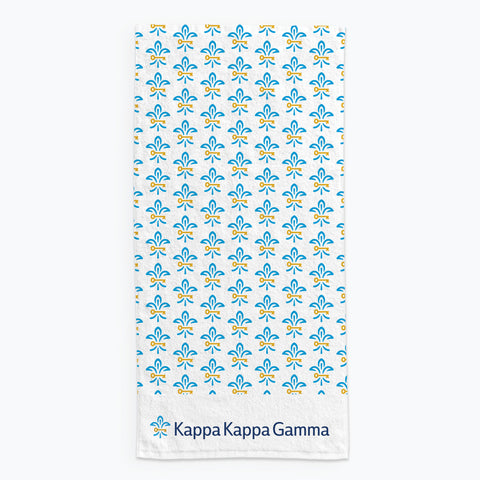 Kappa Kappa Gamma Beach Towel- Lightweight Brand Design