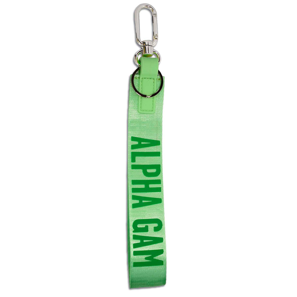 Alpha Gamma Delta Keychain- Hands-Free Wristlet Lanyard Style