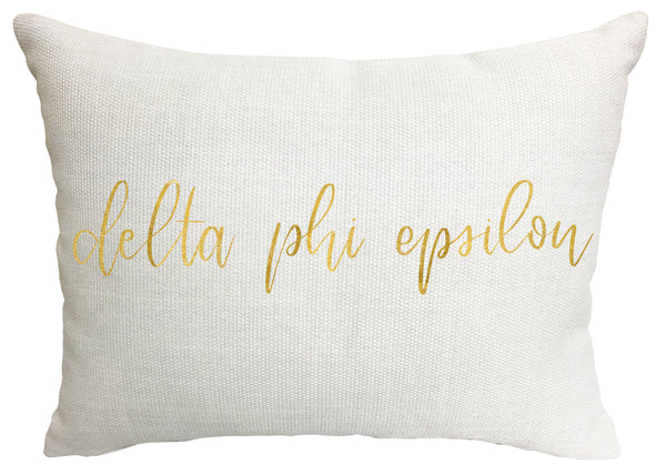 Delta Phi Epsilon Throw Pillow – SororityShop