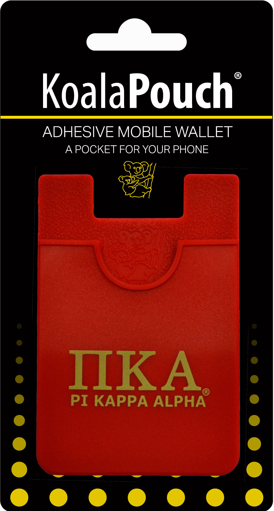 Sorority Shop Alpha Phi - Koala Pouch - Logo Design, Adhesive Cell Phone  Wallet